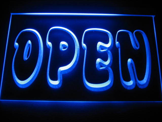 Open Logo LED Neon Sign